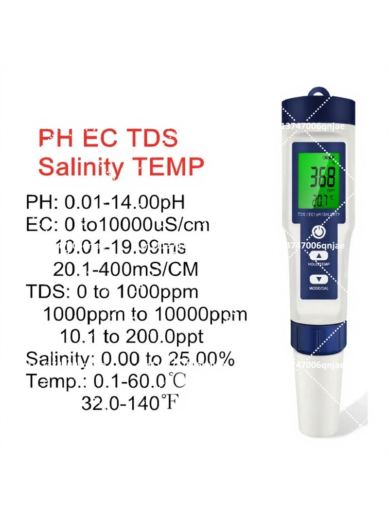 5-in-1 Digital Water Quality T - Ph Meter Digital Water Tester review and price