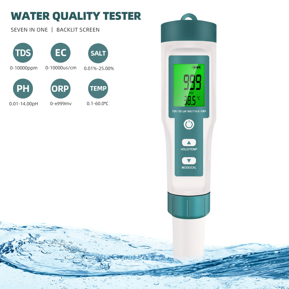 7 in 1 PH TDS EC ORP Salinity  - Ph Meter Digital Water Tester review and price