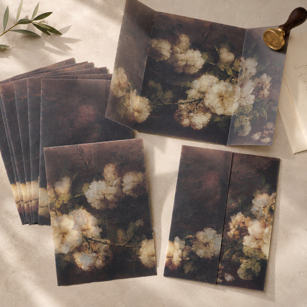 20/50pcs Pre Folded Vellum Jac - Packaging review and price